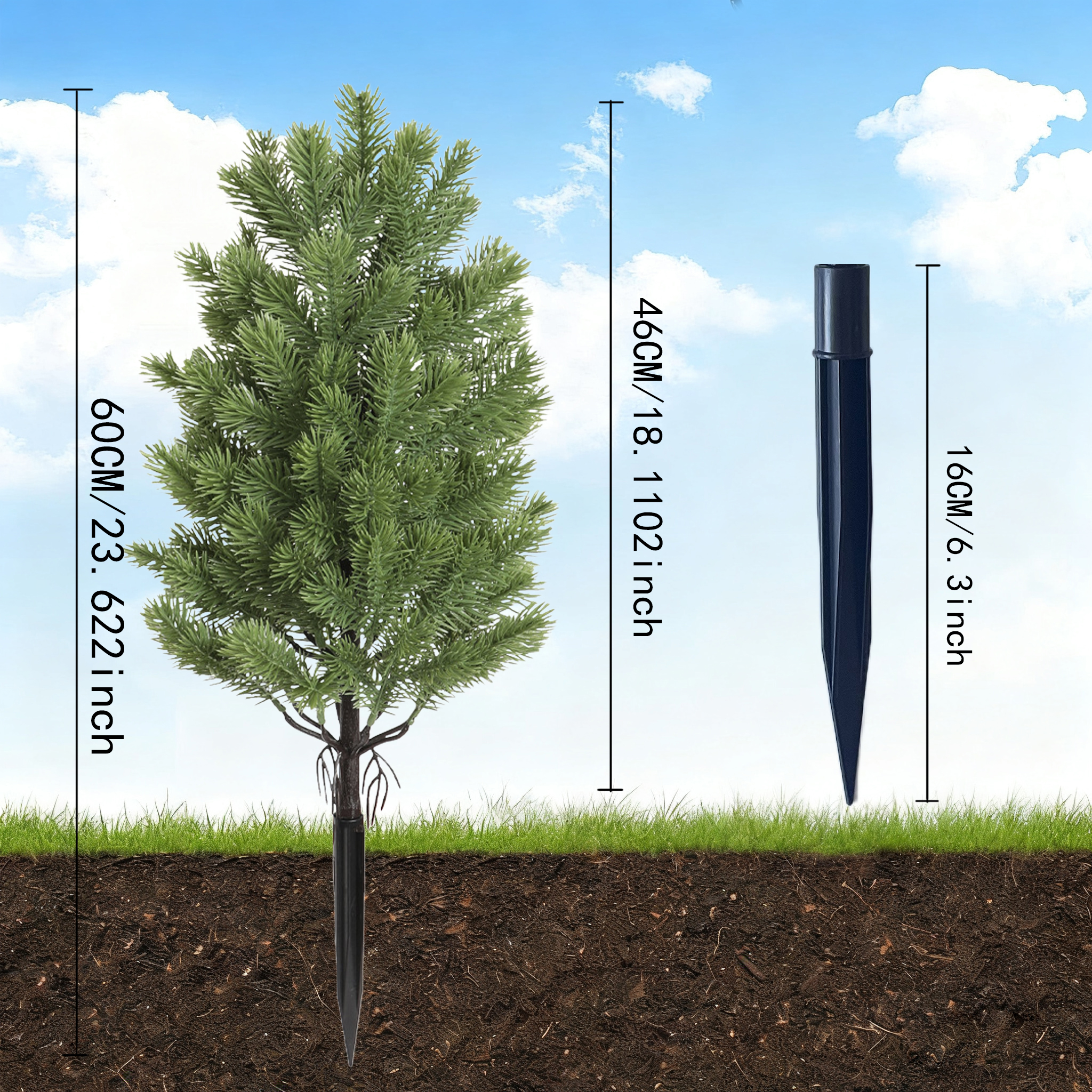 2025 Simulation Christmas Tree Planting Artificial Flowers Simulation Green Planting Potted Christmas Decoration Outdoor Photography Props Decoration