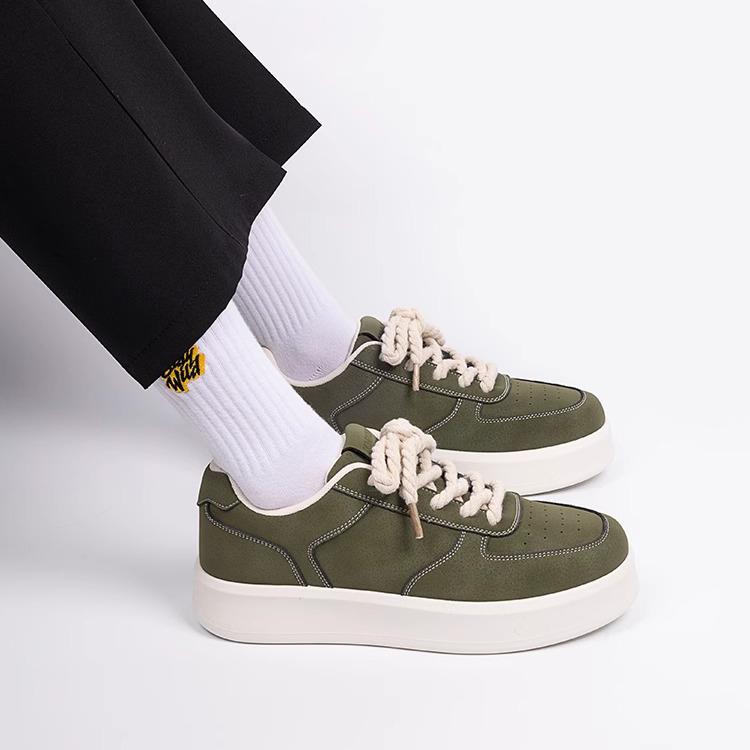 Boy Footwear Streetwear Shoes Men's Korean Casual Sneakers with Thick Soles