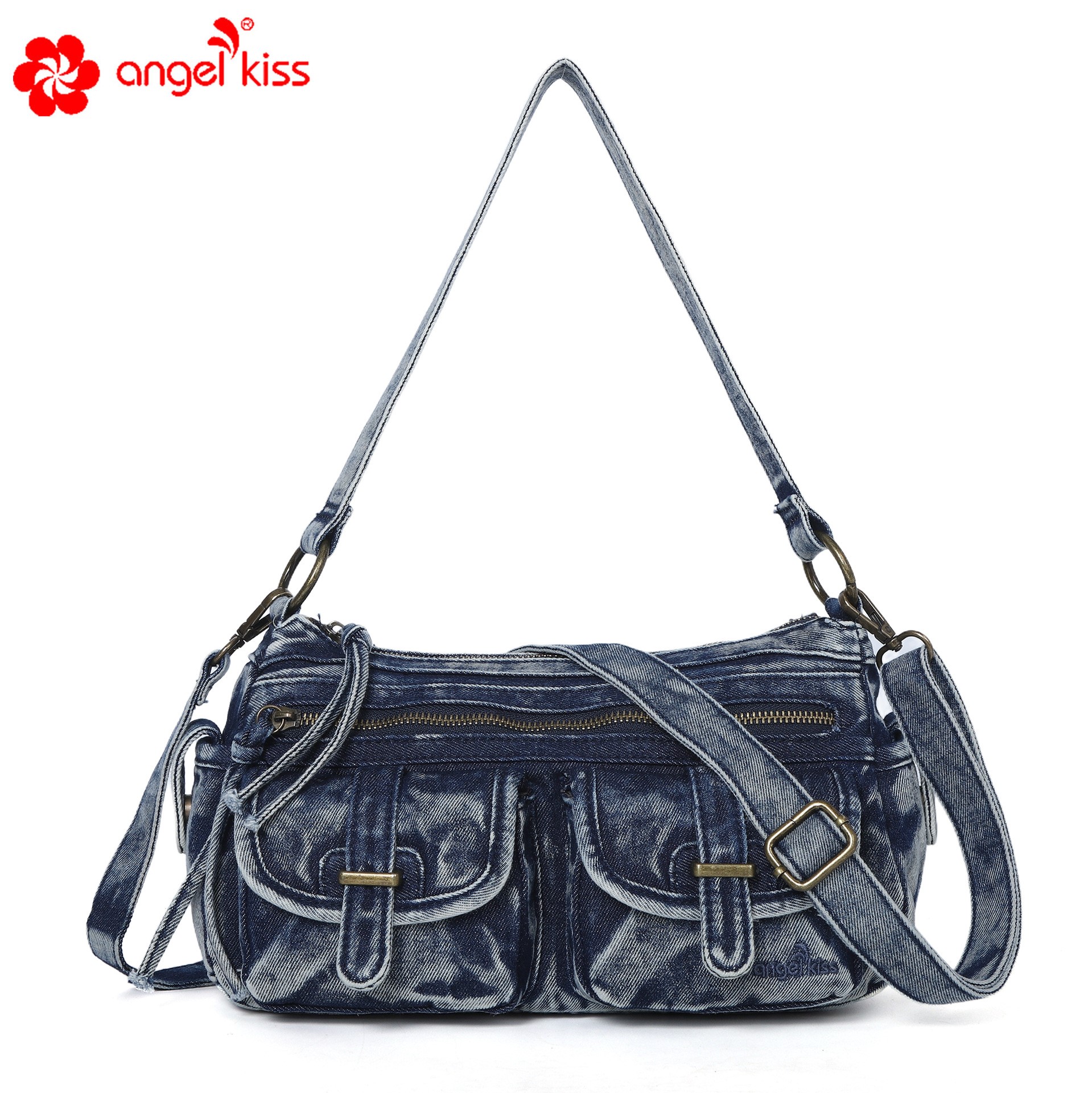 Anglekiss free shipping trendy handbag large capacity single shoulder crossbody soft leather women's bag new