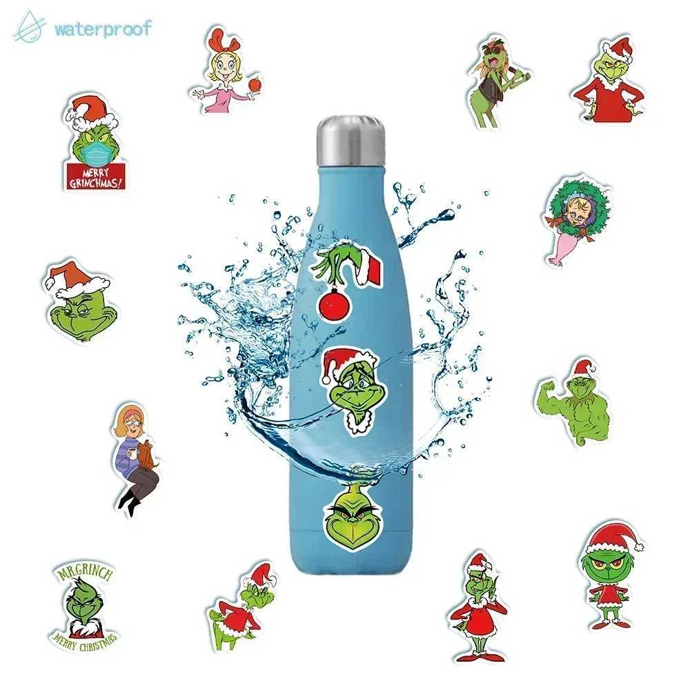 50pcs Cute Green People Stickers Christmas Max Graffiti Decal Toy Scrapbook Diary Phone Laptop Guitar Waterproof Stickers C250918