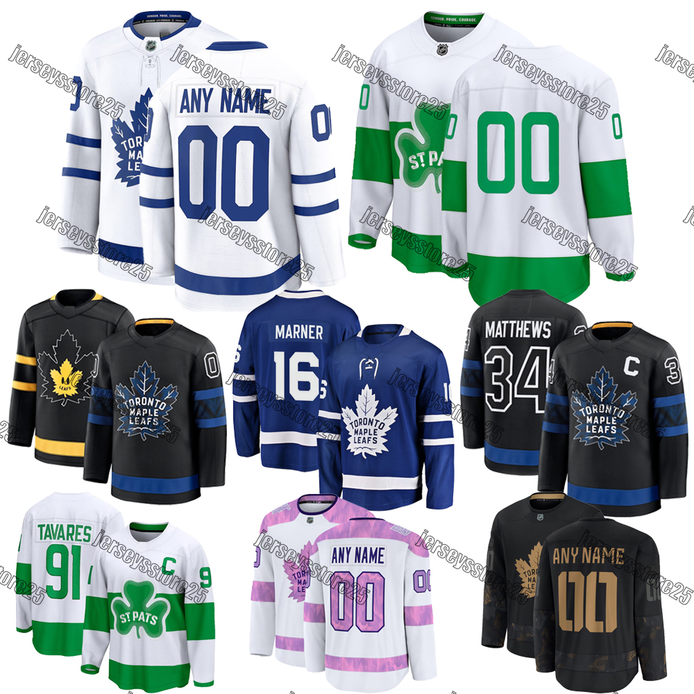 #88 William Nylander Hockey jersey Maple Leafs jersey #16 Mitchell Marner Jersey Morgan Rielly Max Domi Mitch Marner Bobby McMann Oliver Ekman-Larsson Hockey Jersey