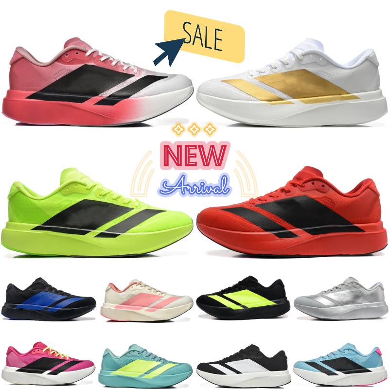 Designer Adizeross Evo Sl Running Shoes OG Speed Competition Runner Sneakers AdiosPro 4 3 Evo 1 Built-in Carbon Fiber Black White Laser Trainers Outdoor Sports Shoes