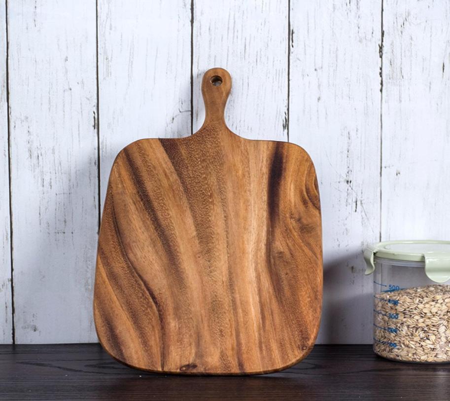 Chopping Blocks Kitchen Wood Food Plate Wooden Pizza Sushi Bread Whole Wood Tray Cutting Board No Paint8658662