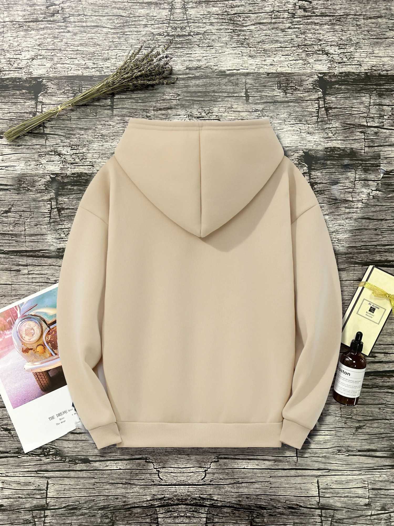 Running Rabbit Printed 2025 Autumn Winter Womens Hoodie Top Round Neck Long Sleeve New Womens Sweatshirt ClothingZ250918