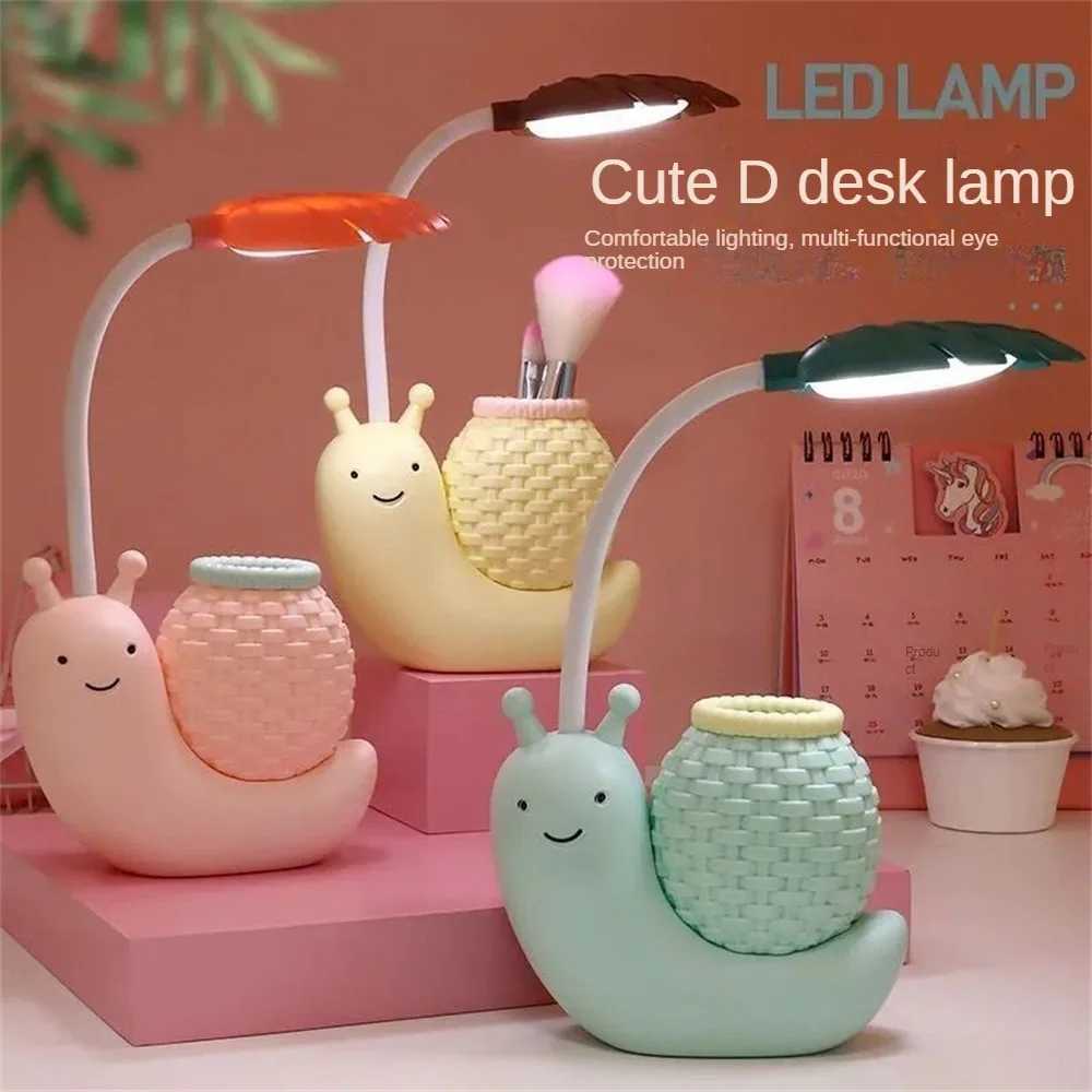 Cartoon LED Snail Desk Lamp Children Bedroom Night Light Reading Study Birthday Christmas Gift Home Decorations Eye Protection C250918