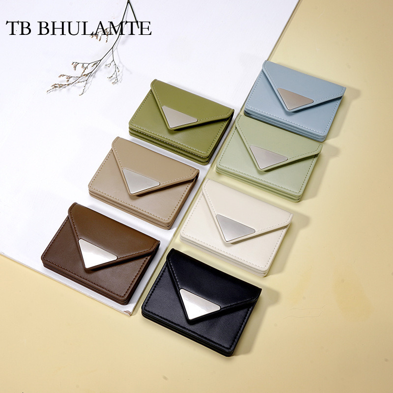 TB BHULAMTE Designer New Ins Super Hot Women's Short Wallet Luxury Fashion Card Bag Multi Layer Simple Coin Bag Solid Color