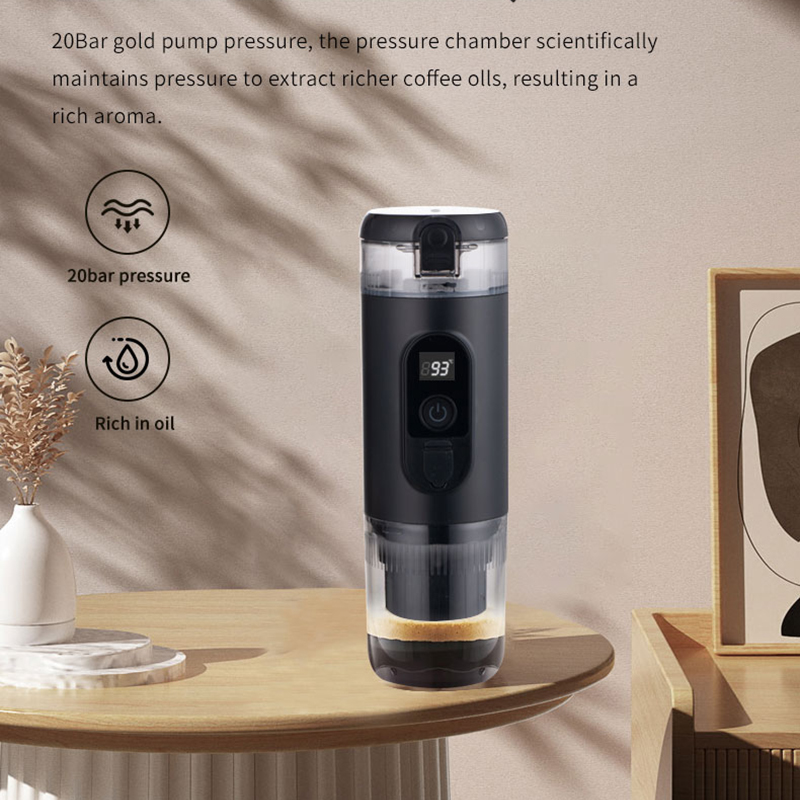 Portable Electric Coffee Machine - Dual-Purpose USB Charging Compatible for Small Households & Offices