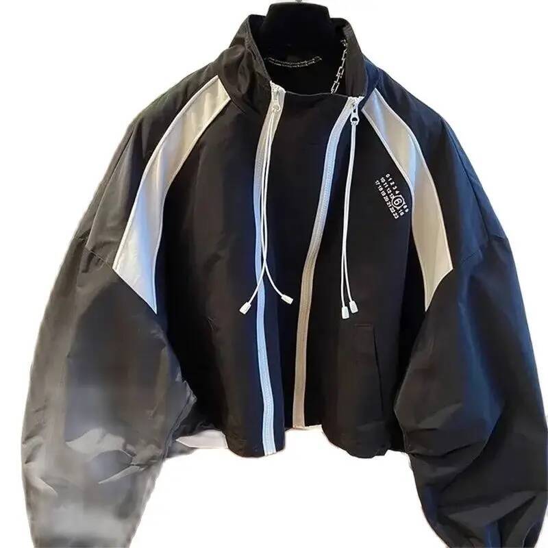 2025 Spring/Summer Women's Short Design Jacket Fashion Casual Jacket Designer Stand up Collar Zipper Jacket Women's