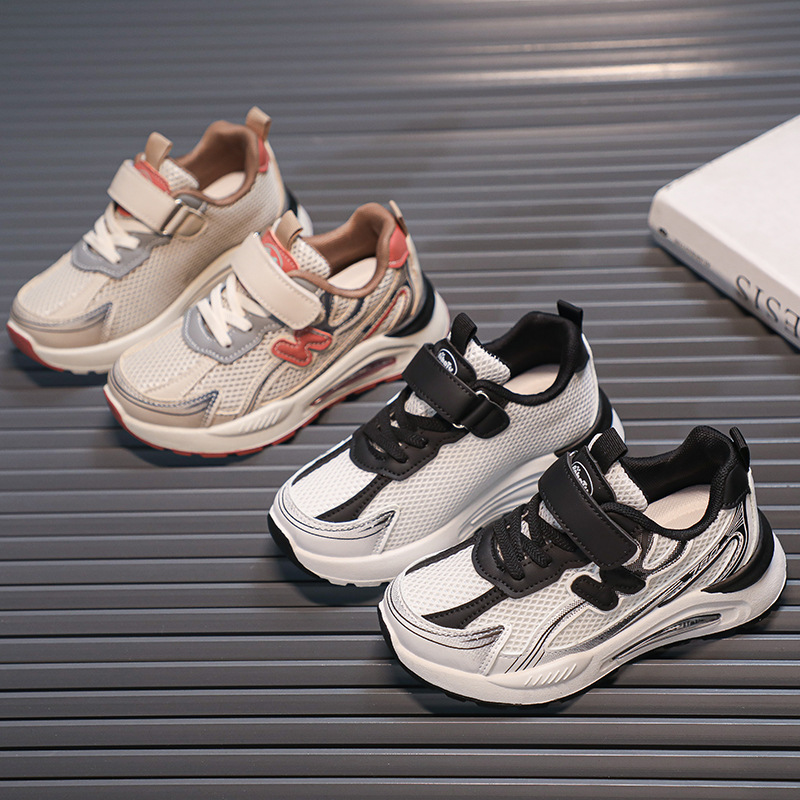 Kid's Shoes 2025 New Kids Shoes Boys Girls Sports Sneakers Breathable Mesh Lightweight Dad Shoes Casual Athletic Walking Shoes for Children Free 