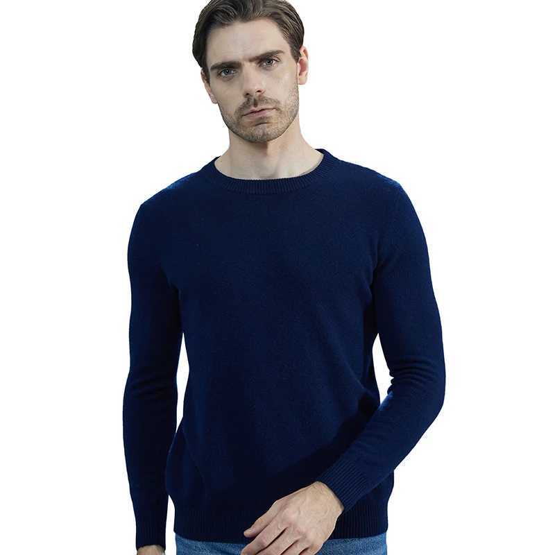 Men Knitted Sweaters Cashmere Sweater 100 Merino Wool ONeck LongSleeve Thick Pullover Man Winter Autumn Male Jumpers ClothingZ250918