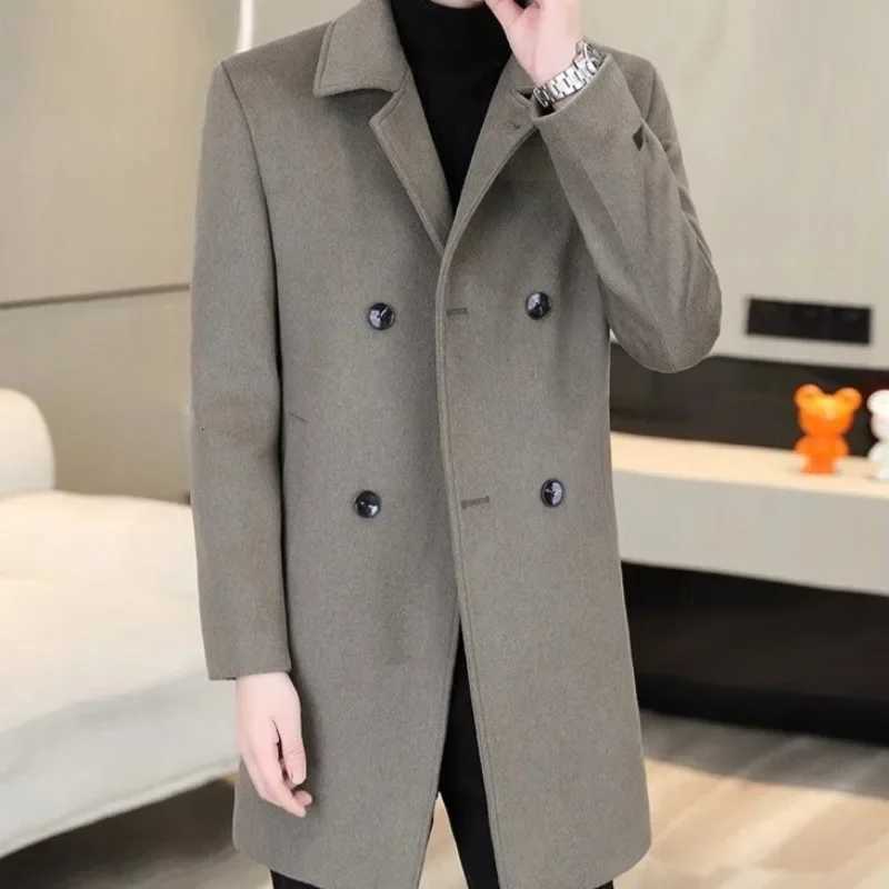 Wool Blends Jacket for Men Winter Sales Of New In Man Coat Original Brands Cheap Sale Stylish Clothes Offer Casual Vintage Y2k Z250918