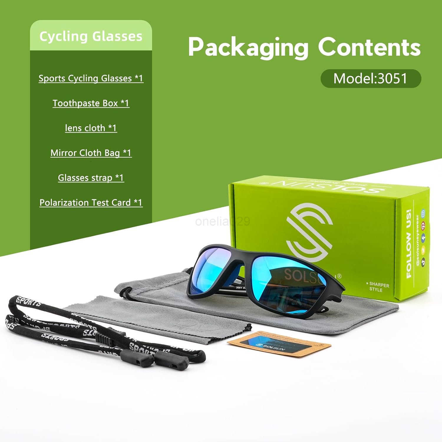 Sports Polarized Sunglasses for Men Woman Wrap Around Sun Glasses UV Protection for Running Cycling Fishing Driving W250918