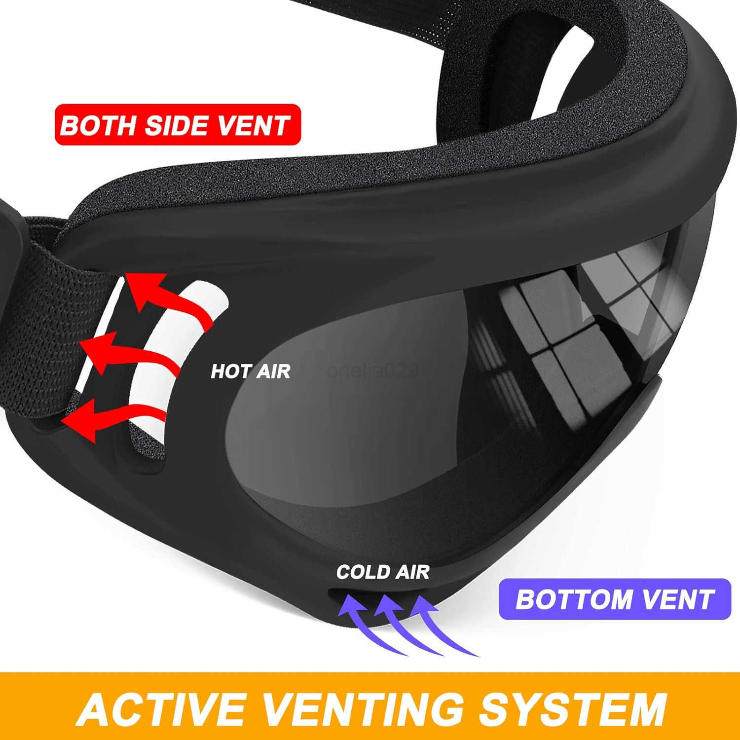 2 Pairs Motorcycle Goggles Fit Helmet ATV Ski Goggles AntiUV Dustproof Windproof Dirt Bike Goggles for Youth Men Women W250918