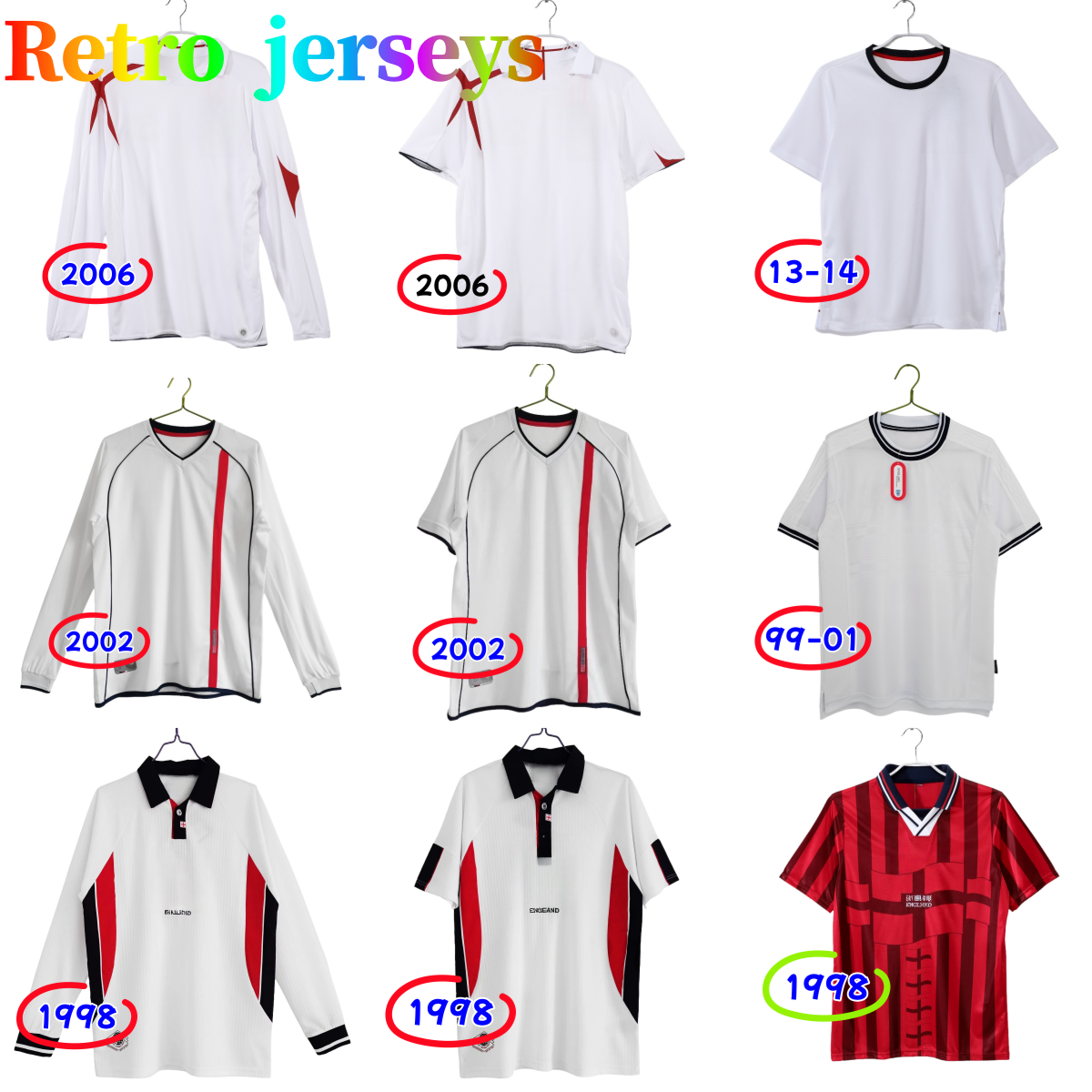 1998 1999 2001 2002 1996 EnGlAND soccer jerseys Blackout kits GASCOIGNE OWEN GERRARD 2006 2011 2012 13 Retro football shirt BARNES 1990 mash up FOWLER ROBSON SCHOLES