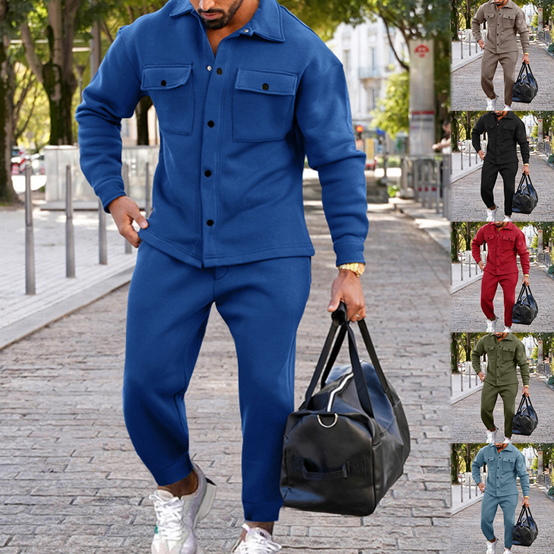 Spring Autumn For Men Set Two Piece Casual Tracksuit Hip Hop Streetwear Outdoor Fashion Clothes Mens Track Suits 2 Piece Suits Sets Sweatsuits Pants M