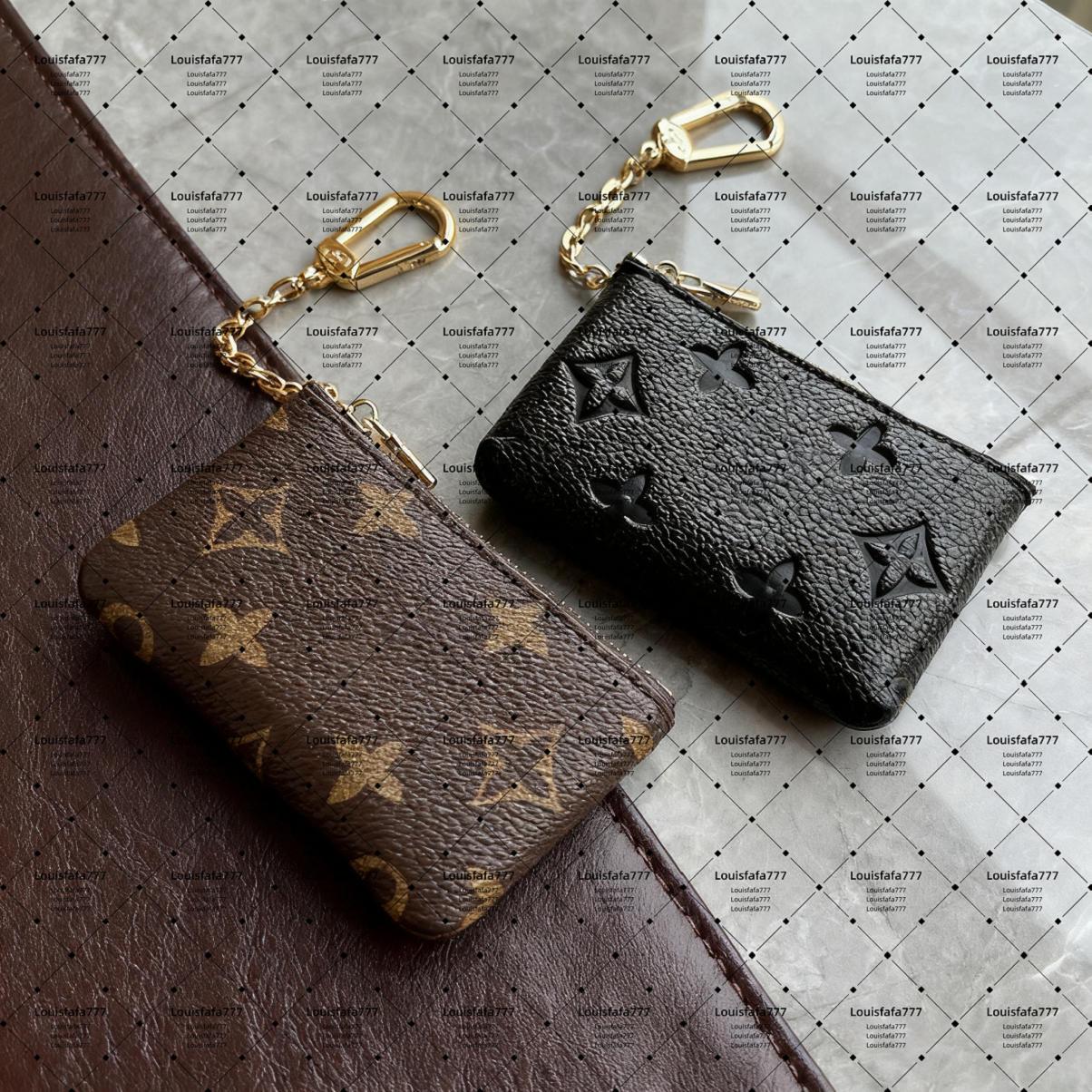 10A With Dust Bags And Box KEY POUCH POCHETTE CLES Designers Fashion Handbag Women Mens Credit Card Holder Coin Purse Luxurys Wallet Bag