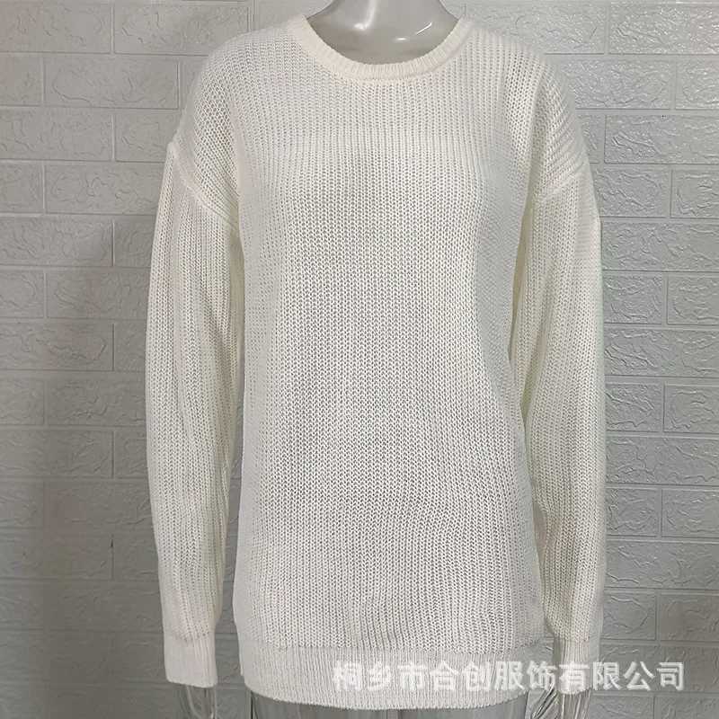 Knitted Sweater Men FallWinter New Knitwear Solid Color Crewneck Long Sleeve Puller Mens SweaterZ250918