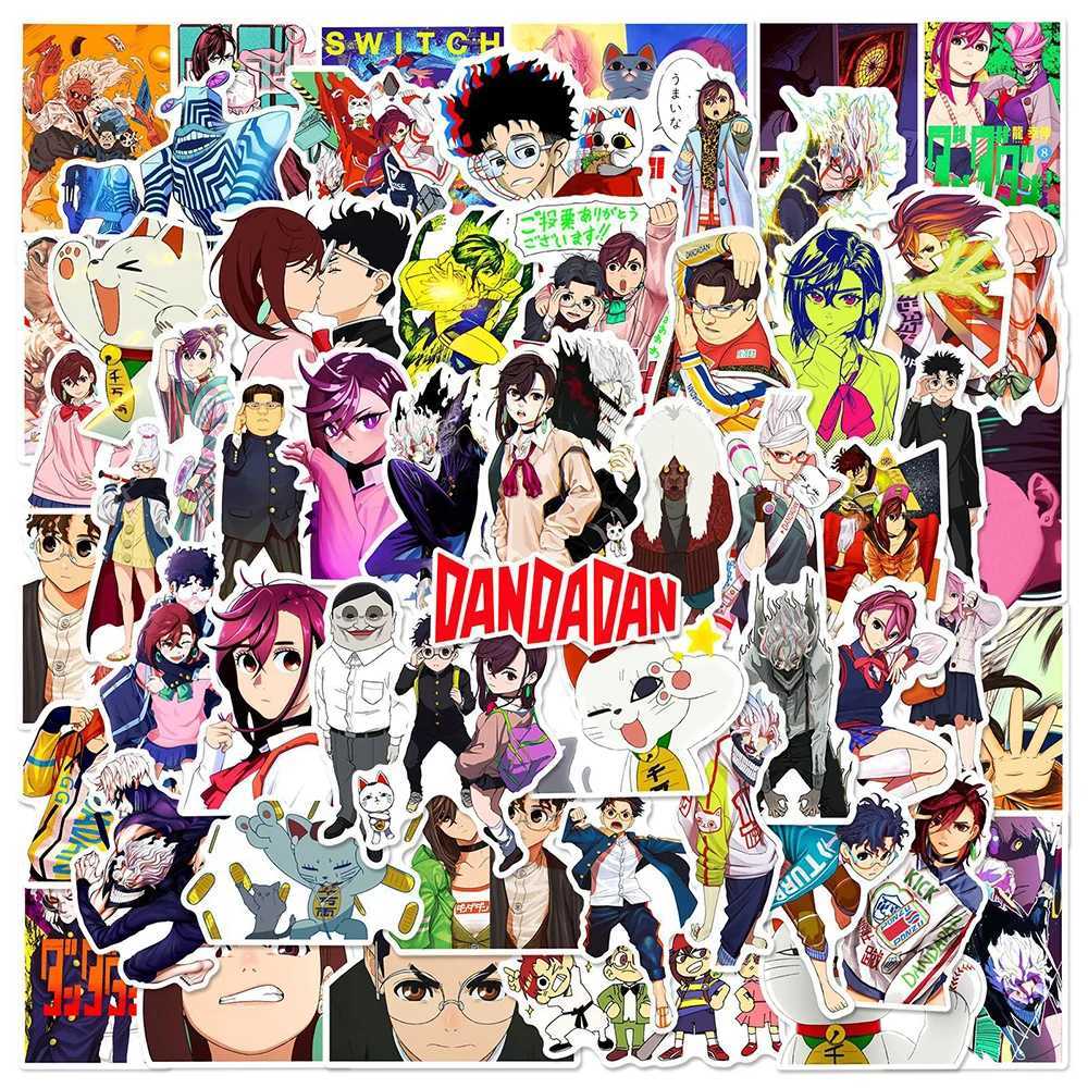 60PCS DAN DA DAN Cartoon Anime Stickers DIY Decoration PVC Waterproof Skateboard Notebook Graffiti Toys C250918
