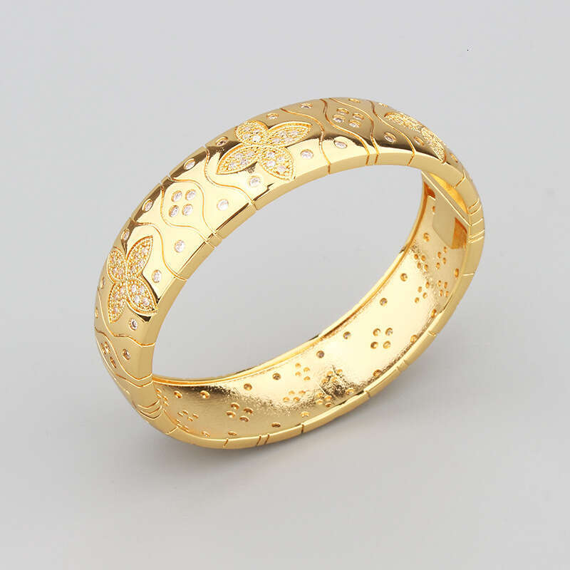 New Eternal Bracelet with Zircon Fashion Modern Jewelry for Women Petal Accessories Direct Shipping ddmypluto