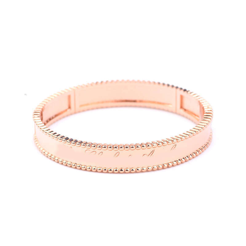 Same Style Fashion Round Bead Edge Smooth Surface Engraved English Letter Bracelet Clasp Bangle Ring Set ddmypluto