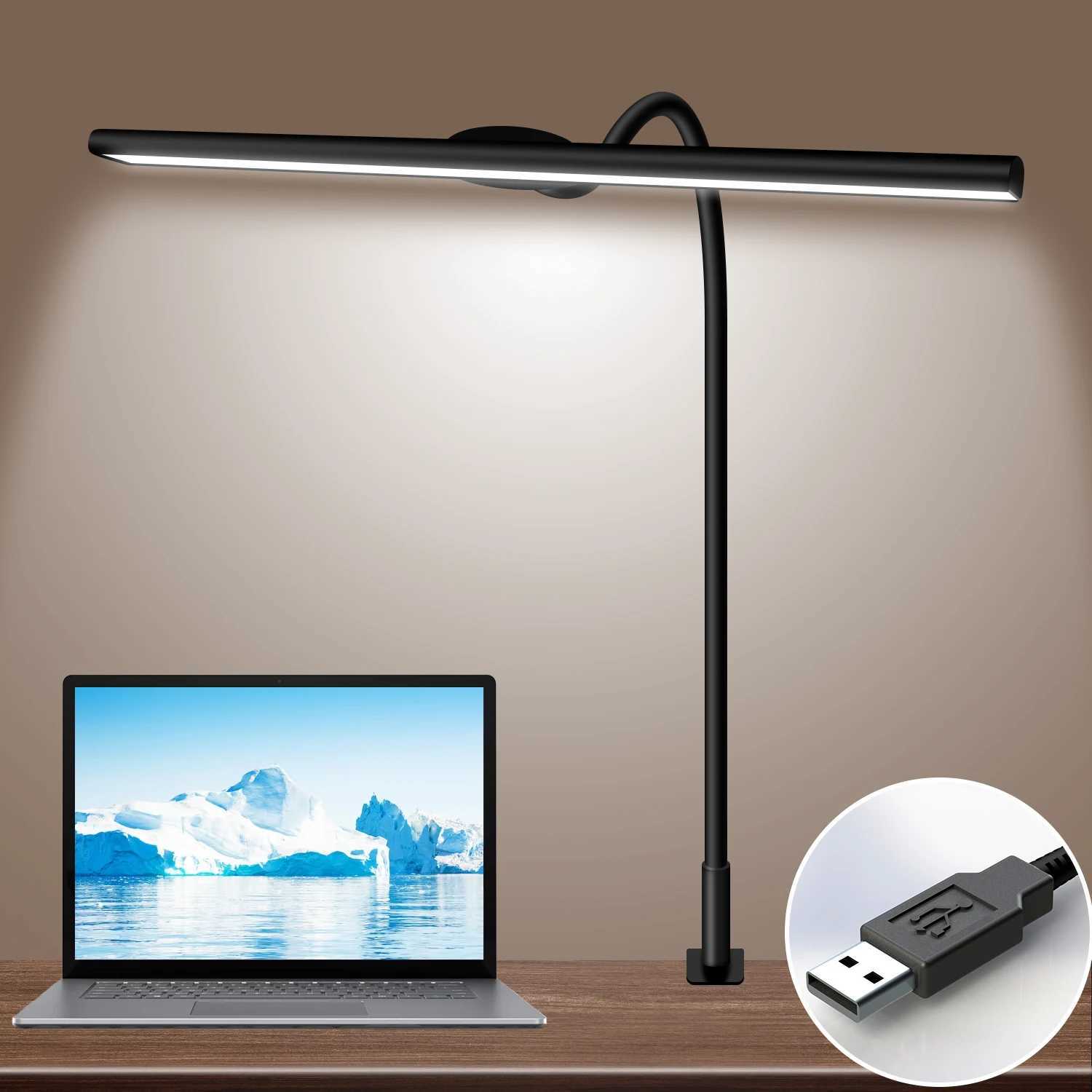 LED Desk Lamp for Office Home EyeCaring Architect Task Lamp 30 Lighting Modes Adjustable Flexible Gooseneck Clamp Light C250918