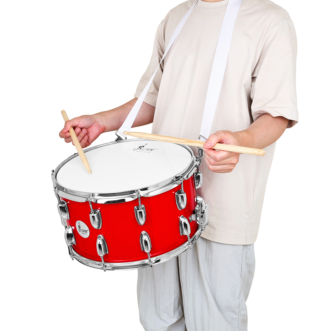 SLADE 14x8 Inch Snare Drum - 10-Lug Design with Professional Grade Hardware