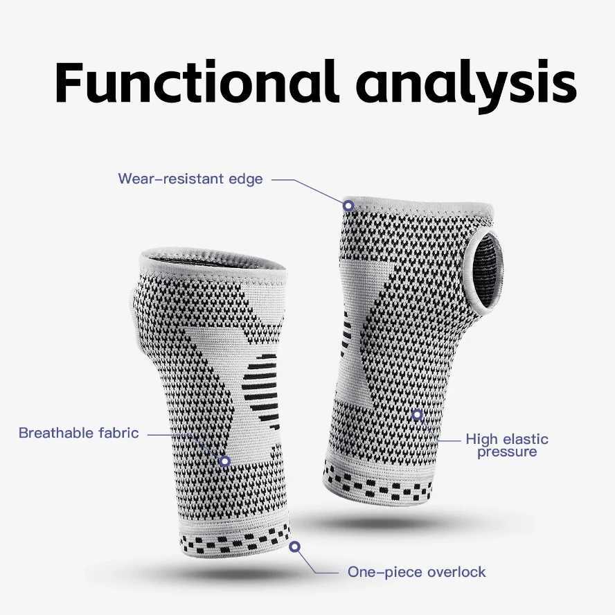 Gym Sports Wristband Wrist Protector Palm Guard Wrist Support Adjustable Wrist Brace Strap Compression Gloves for Carpal Tunnel J251211