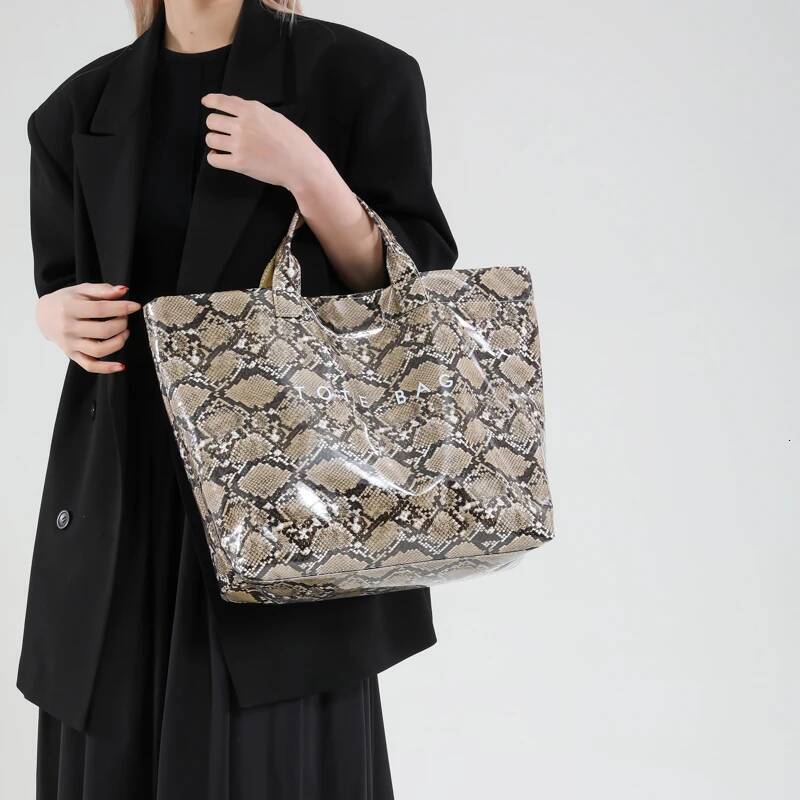 2025 New Women's PU Handbag Fashion Designer Handbag Large Capacity Uphandle Bag Serpentine Commuter Bag Waterproof Unique Hobo Bag