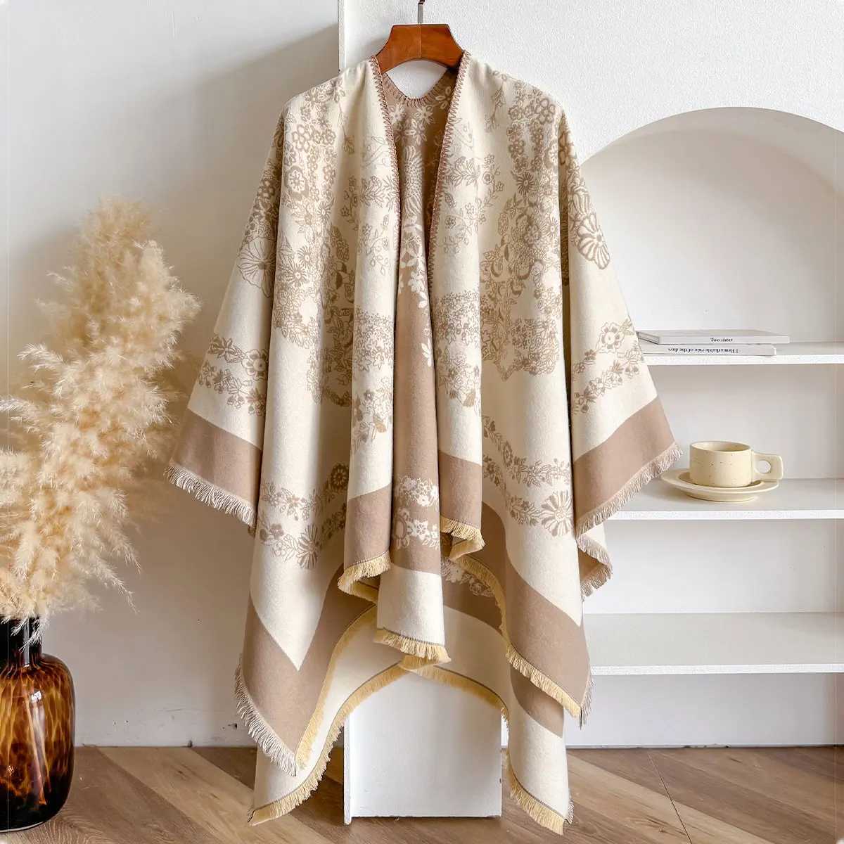 Luxury Brand Imitation Cashmere Wen Twosided Square Scarf Winter Warm Shl Bandana Fem Foard Thick Blanket Y250918
