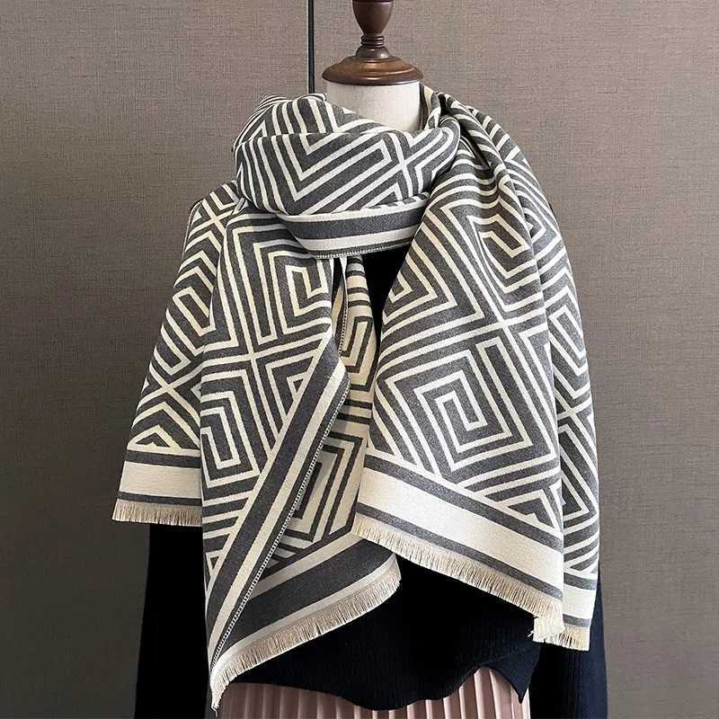 2023 New Wens Scarf Luxury Design Double sided Cashmere Feel Scarf Warm Scarf Shl Y250918