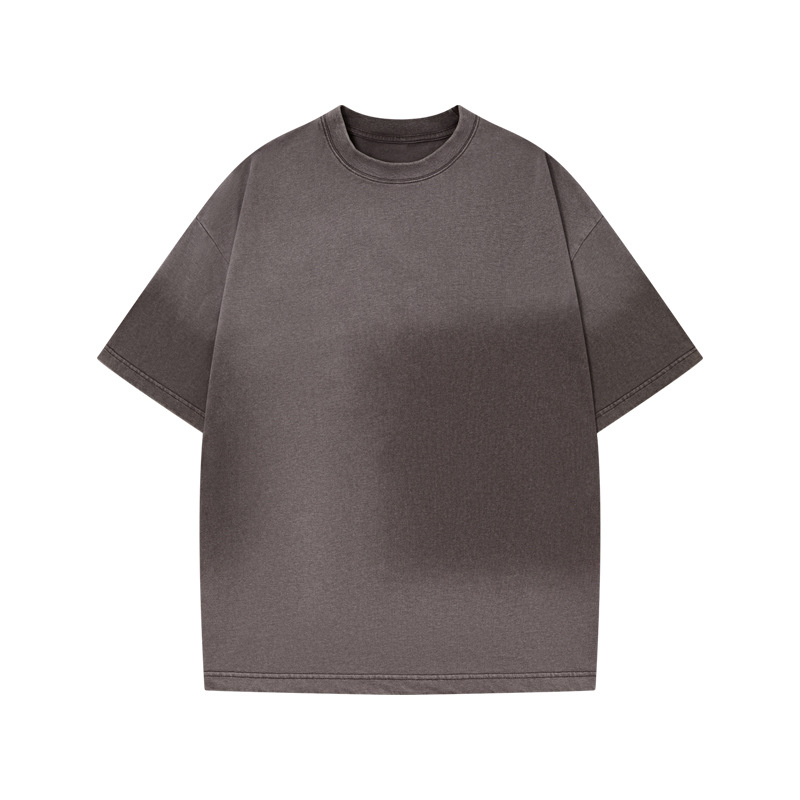 Summer New Arrival Vintage Washed T-Shirt: Unisex 230g Cotton, Loose Fit with Drop Shoulders, Short-Sleeve, Trendy Style-21T
