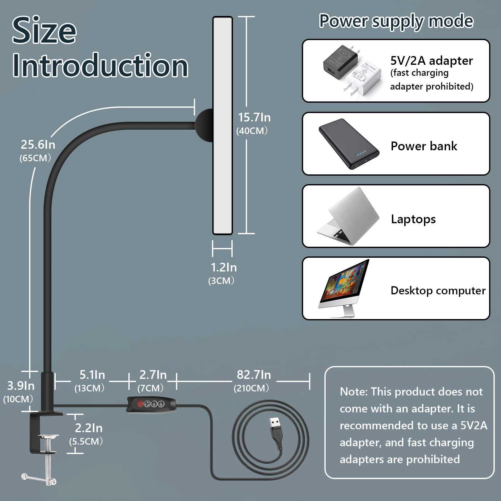 LED Desk Lamp for Office Home EyeCaring Architect Task Lamp 30 Lighting Modes Adjustable Flexible Gooseneck Clamp Light C250918