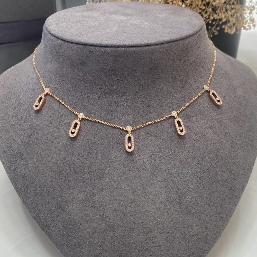 Highly Quality Luxury Designer Pendant Necklace Jewelry Crystal Necklace chain Accessories Wedding Gift