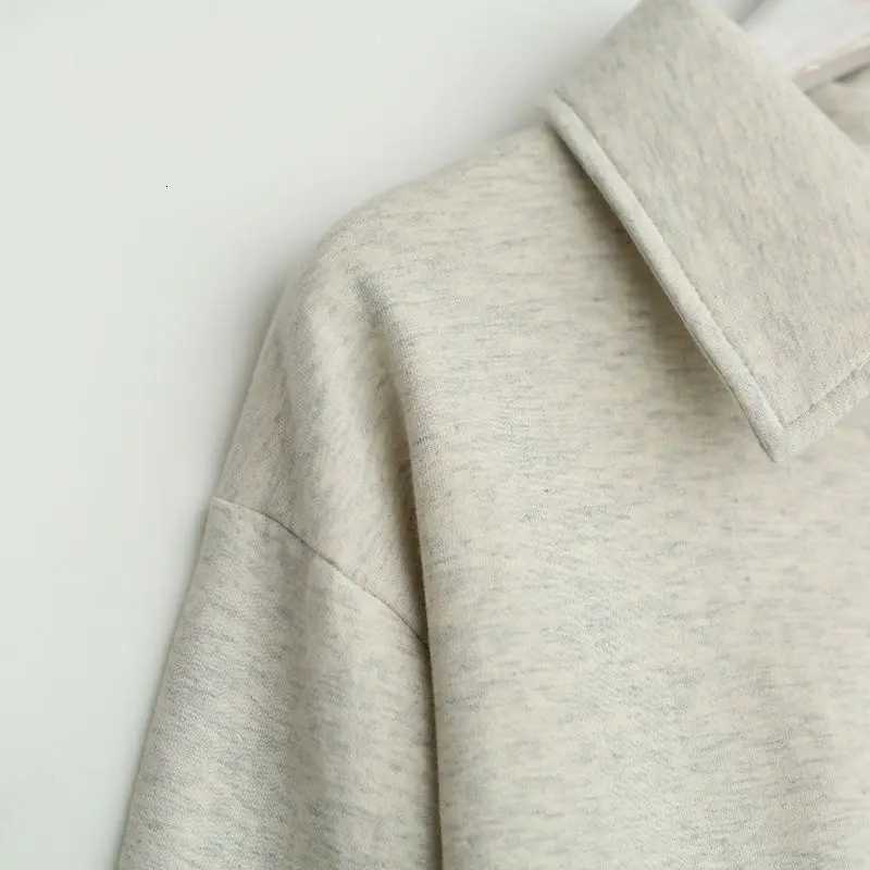 Sweatshirt Print Women Preppy Style Short Length Hoodie Long Sleeve Pullovers Button American Casual Spring Loose SudaderasZ250918