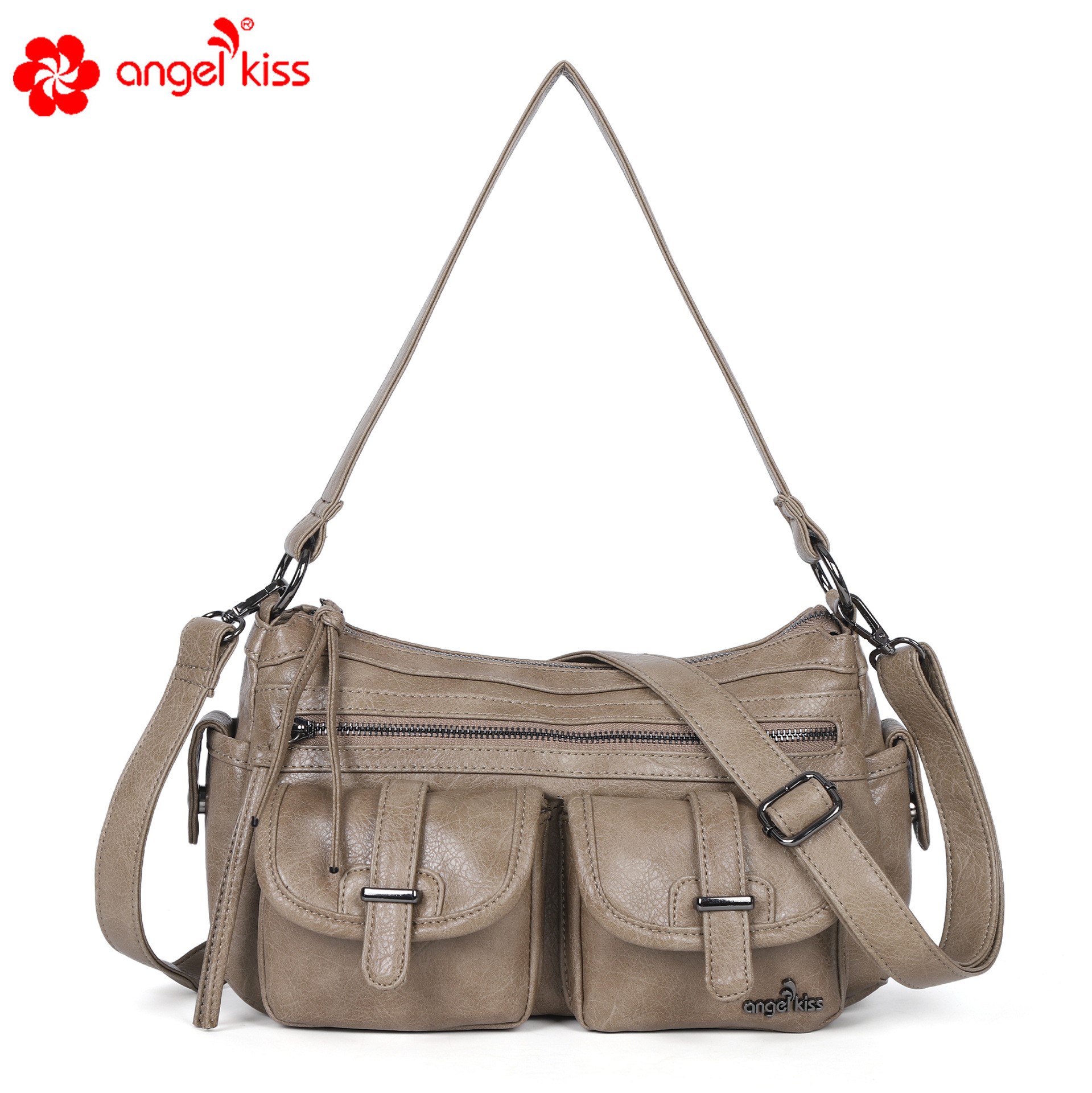 Anglekiss free shipping trendy handbag large capacity single shoulder crossbody soft leather women's bag new