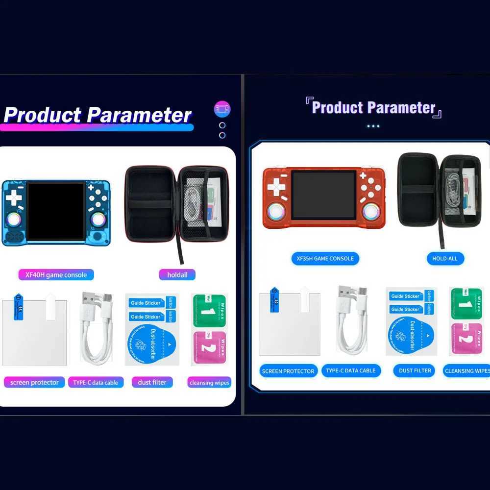 XF40H XF35H Pocket Video Player Retro Handheld Game Console 4 35 IPS Sn 4000mAh 30Emators 64G128G 18000games as Gift Y250918