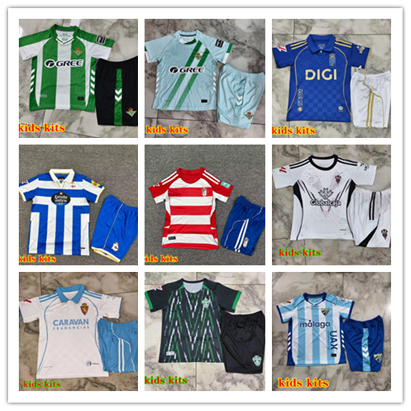 2025 2026 real Betis Granada Zaragoza kids kits Camisetas de futbol 25 26 Almeria Deportivo Vallecano Oviedo Elche child boys football shirt jersey kits