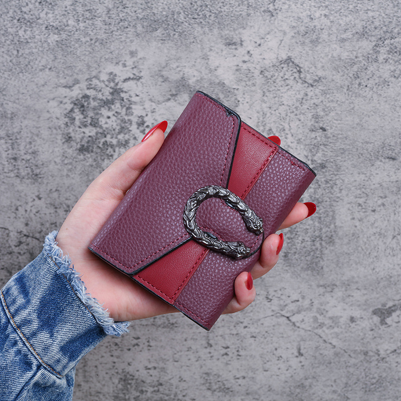 2025 New Women's Wallet Short Leath Bag 10A Design Bag Luxury Bag Tote Bag Purse Wallet Spliced Wallet Small Clutch Multi-function Multi-card Slo