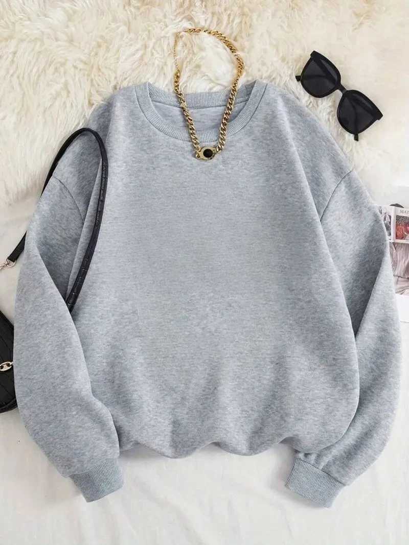 Tend Black Womens Cotton Hoodies Casual Autumn Winter Fleece Loose Sweatshirt Oversize Pullover ONeck Tops Hoody Couple UnisexZ250918