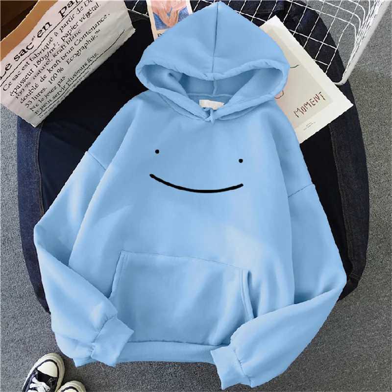 2023 Autumn Winter Fashion Clothing Hooded Casual Y2k Sweatshirt Womens Smile Face Solid Color Hoodies Lazy Style Loose HoodieZ250918