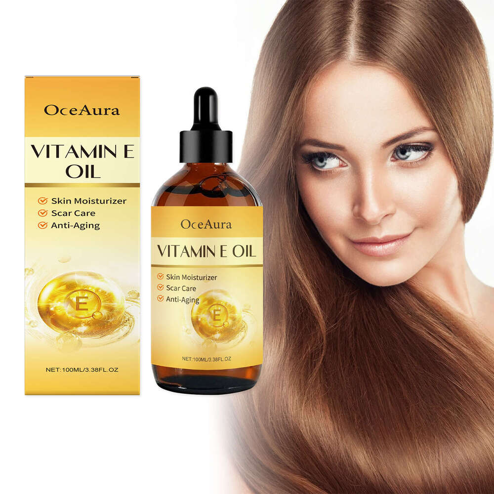 OceAura Vitamin E Multi-effect Moisturizing Hydrating Face Body Hair Nourishing Skincare Essence Oil