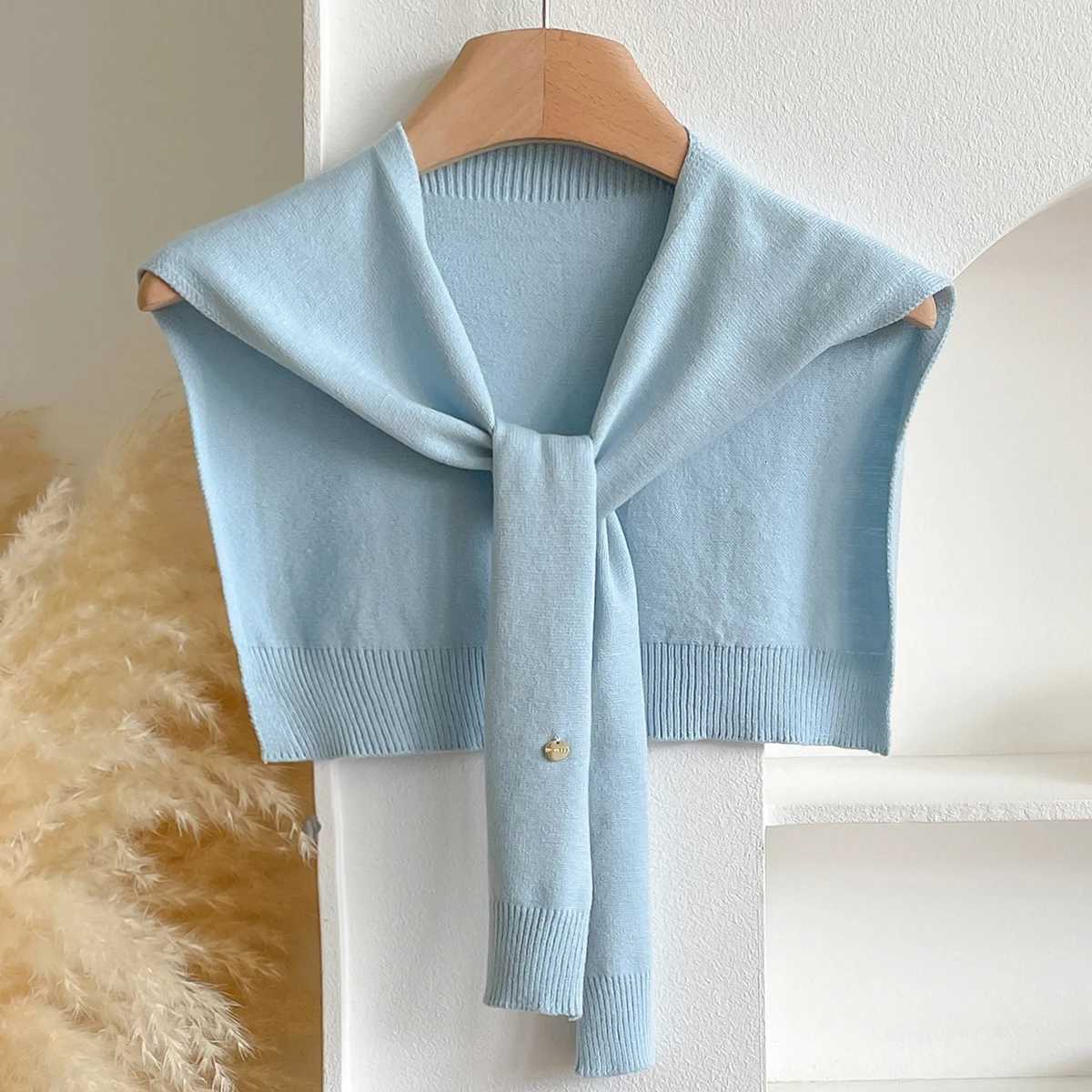 Wen Latest Design Korean Style Knitted Shl Summer Solid Sunscreen Scarves La Wrs Bandana Spring Girl Soft Scarf Y250918