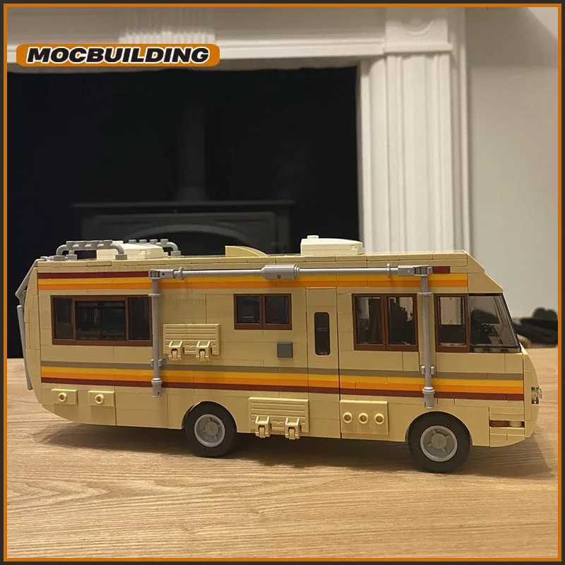 Breaking Movie City Car Moc Building Blocks Bad RV Technology Bricks Creative Touring Car Display Collection Toys GiftsZ250918