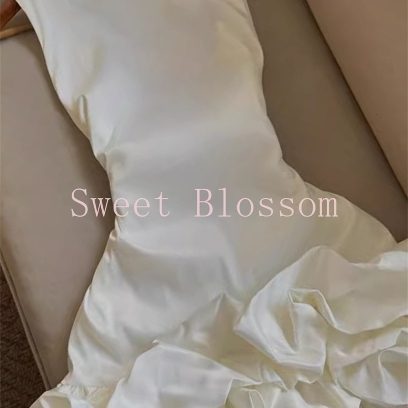 Summer Elegant White Sweet Slim Dress Women French Retro Sleeveless Bud Hepburn Dresses Fashion Aesthetic Party Clothes 250918