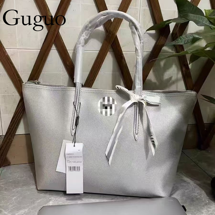 Guguo Free Shipping New Designer Bag French Horizontal Large Crocodile Bag Large Capacity Handbag Waterproof Commuter Handbag Women's Crocodile L