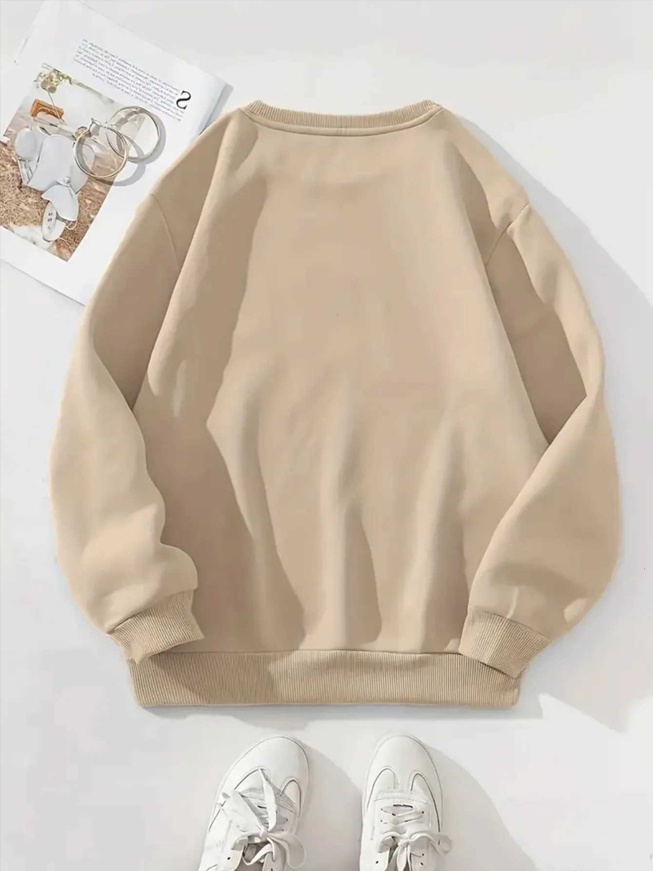 women Hoodies Hip Hop Street Casual Printed Hoodie Oversize Loose New Sweatshirts Autumn Warm Fleece Clothing AllSeason MachineZ250918