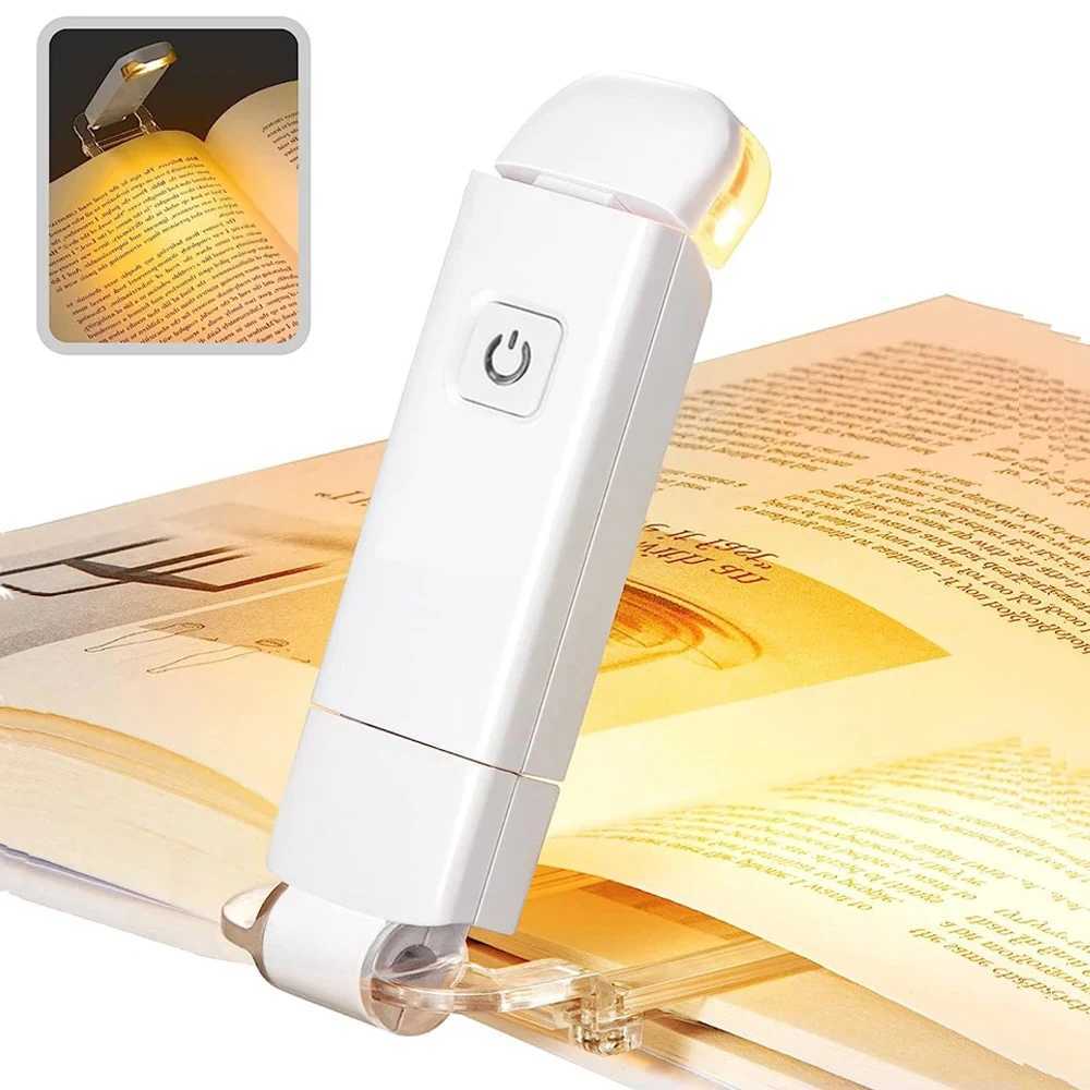Mini Light Reading Clip Light LED Small Night Light USB Charging Adjustable Brightness Eye Protection Portable C250918