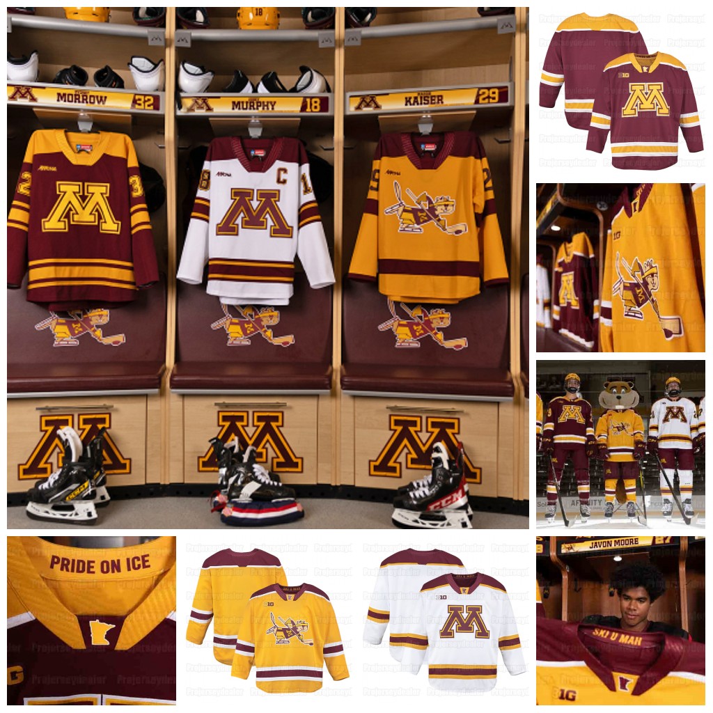 Golden Gophers 2025-26 Hockey Jerseys Brody Lamb Luke Mittelstadt Cal Thoma