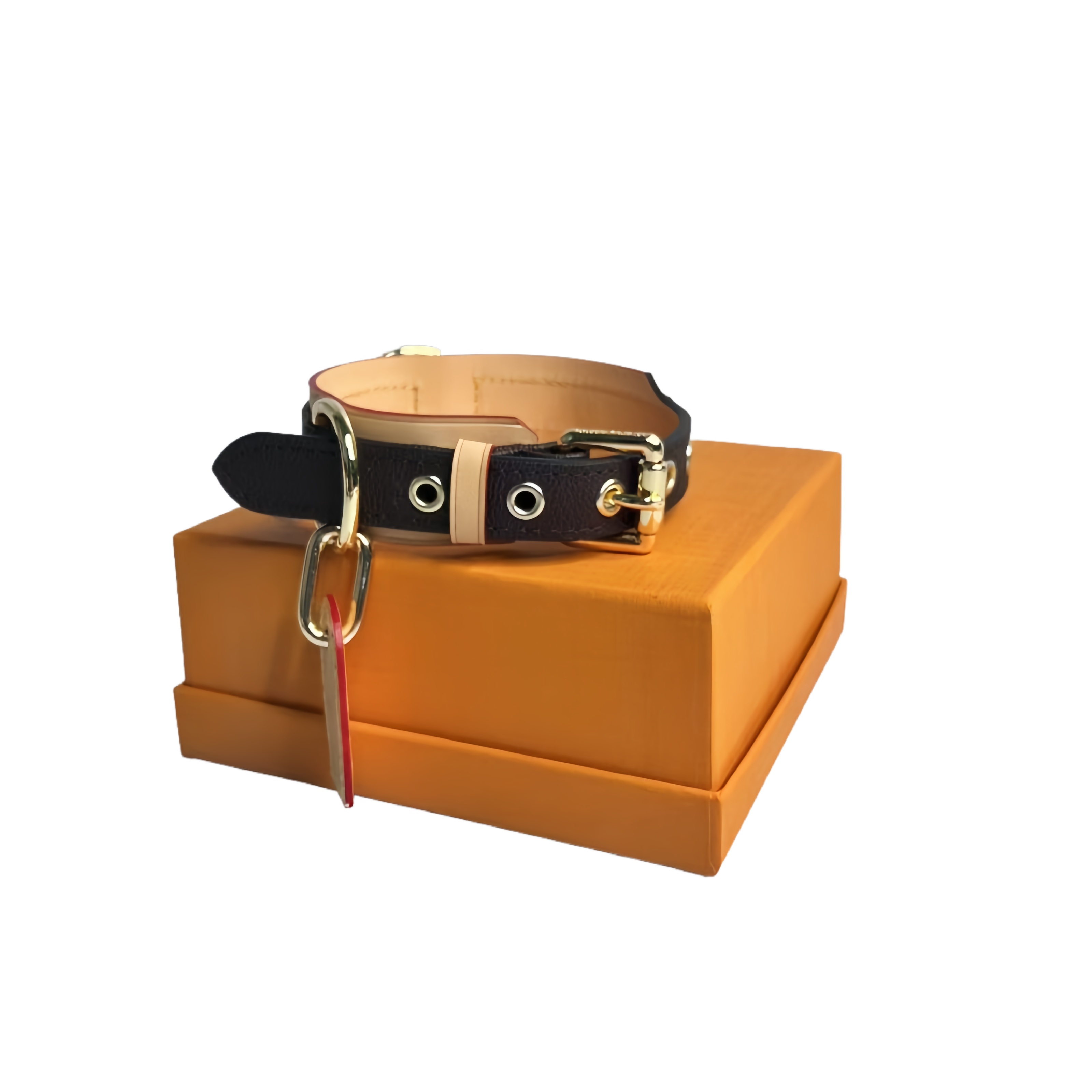 Luxury Genuine Full Grain Leather Dog Collar Solid Handmade Heavy Duty Adjustable Comfort Fit Gift-Ready for Pets