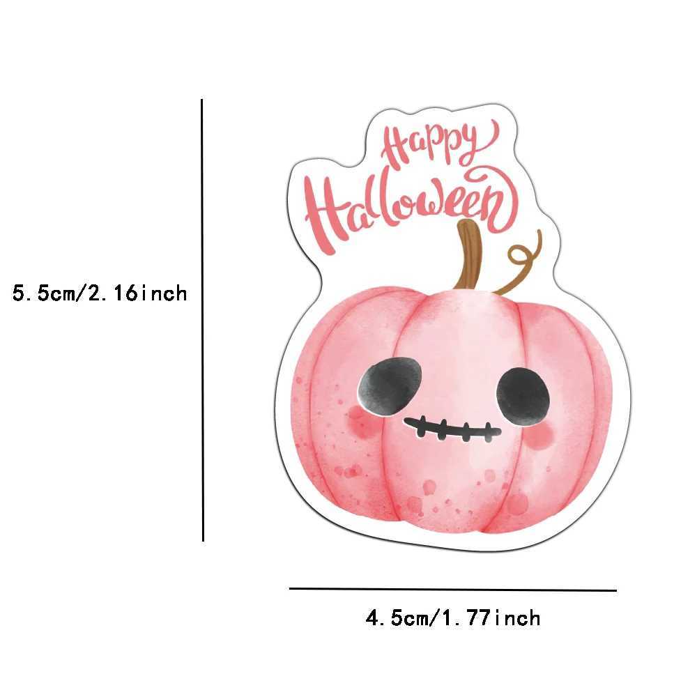 50PCS Pink Halloween Stickers Cartoon Decoration Phone Cases Laptop Suitcases Desktop Decoration Stickers C250918